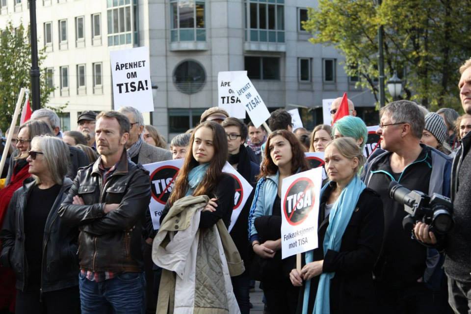 TiSA demonstrasjon 10. oktober 2015