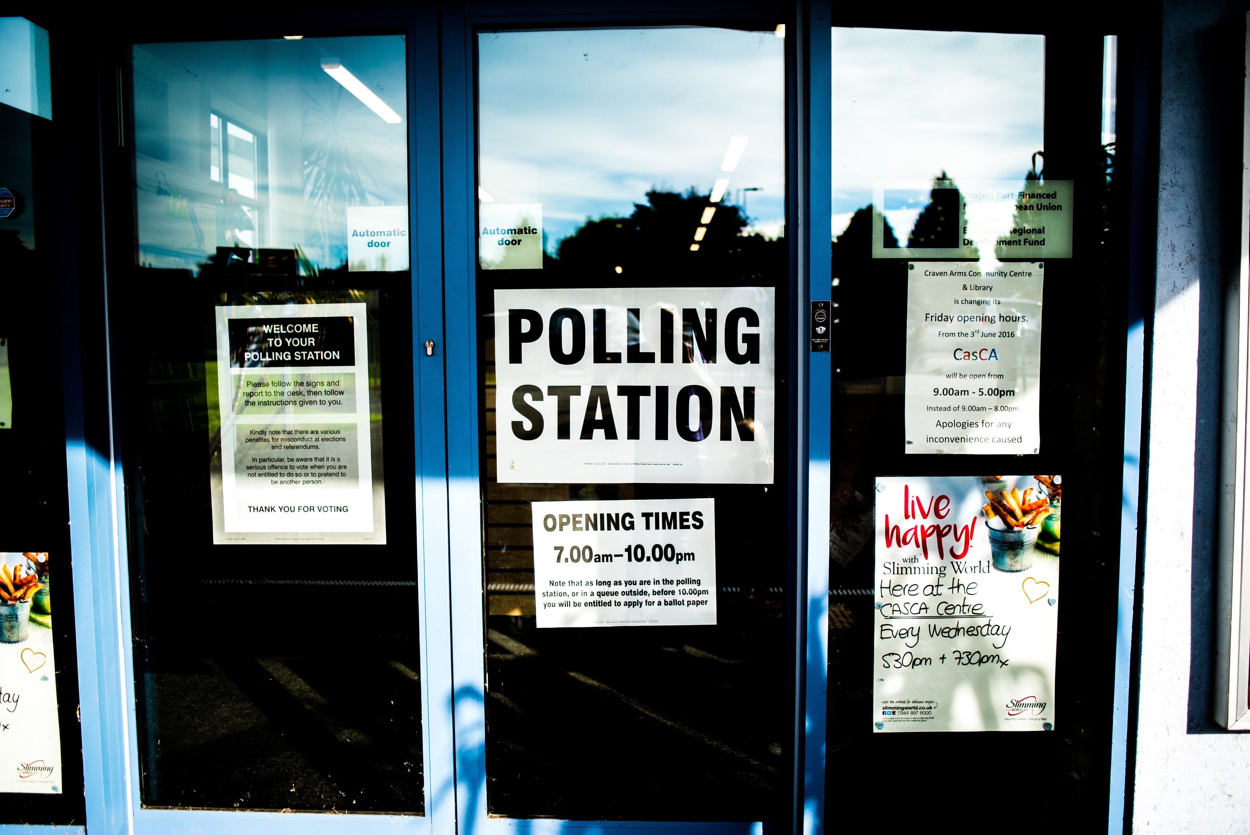 Bilde av britisk stemmelokale