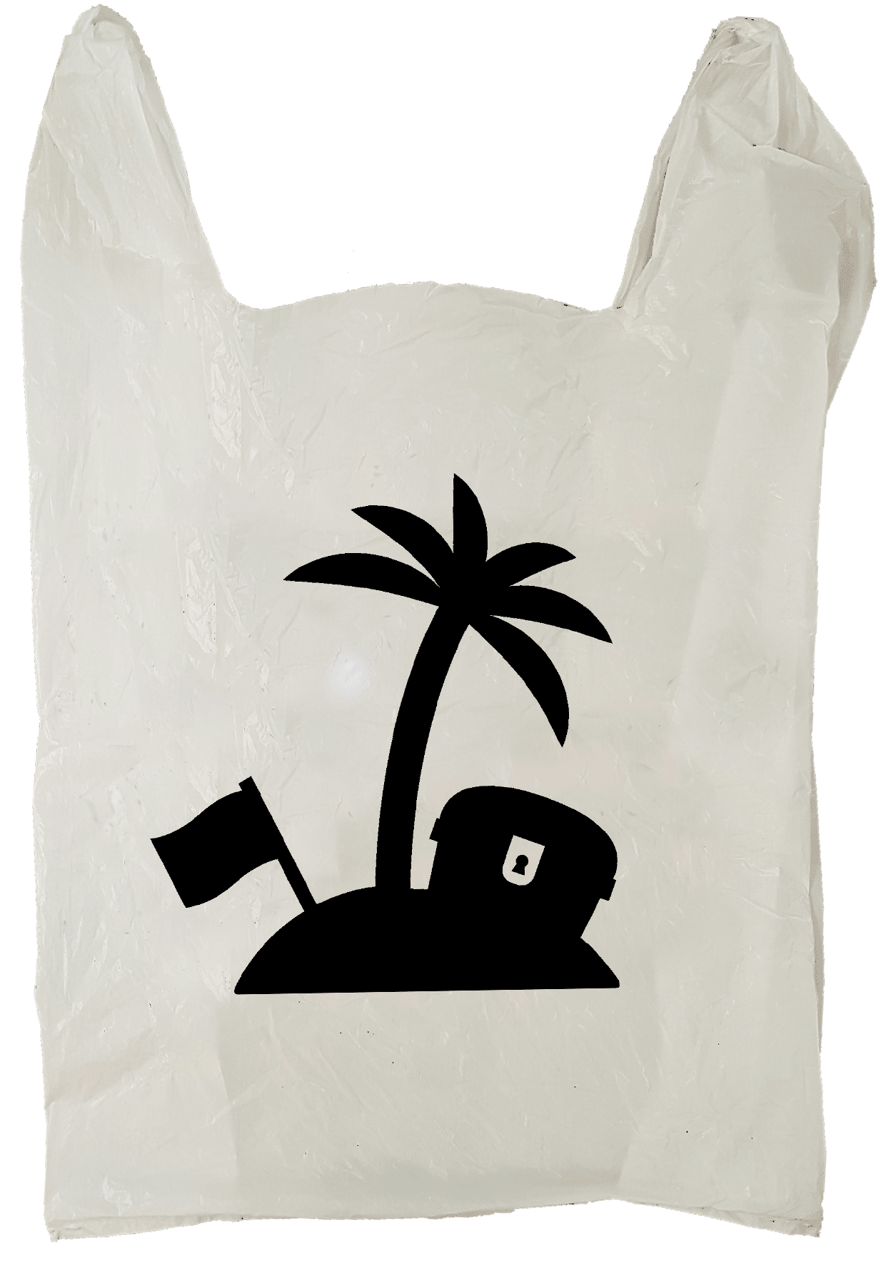 Illustrasjon: Handlepose med skatteparadis på. Klikk for å lese om rapporten