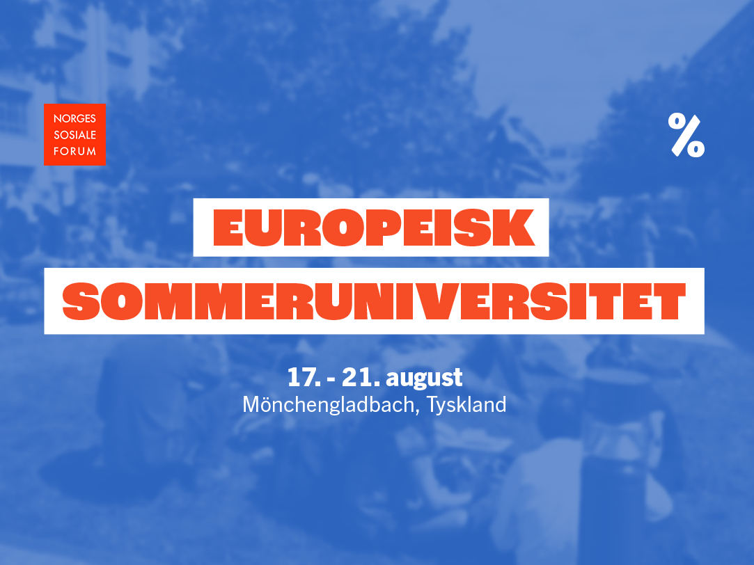 Europeisk sommeruniversitet 17. - 21. august, Mönchengladbach, Tyskland